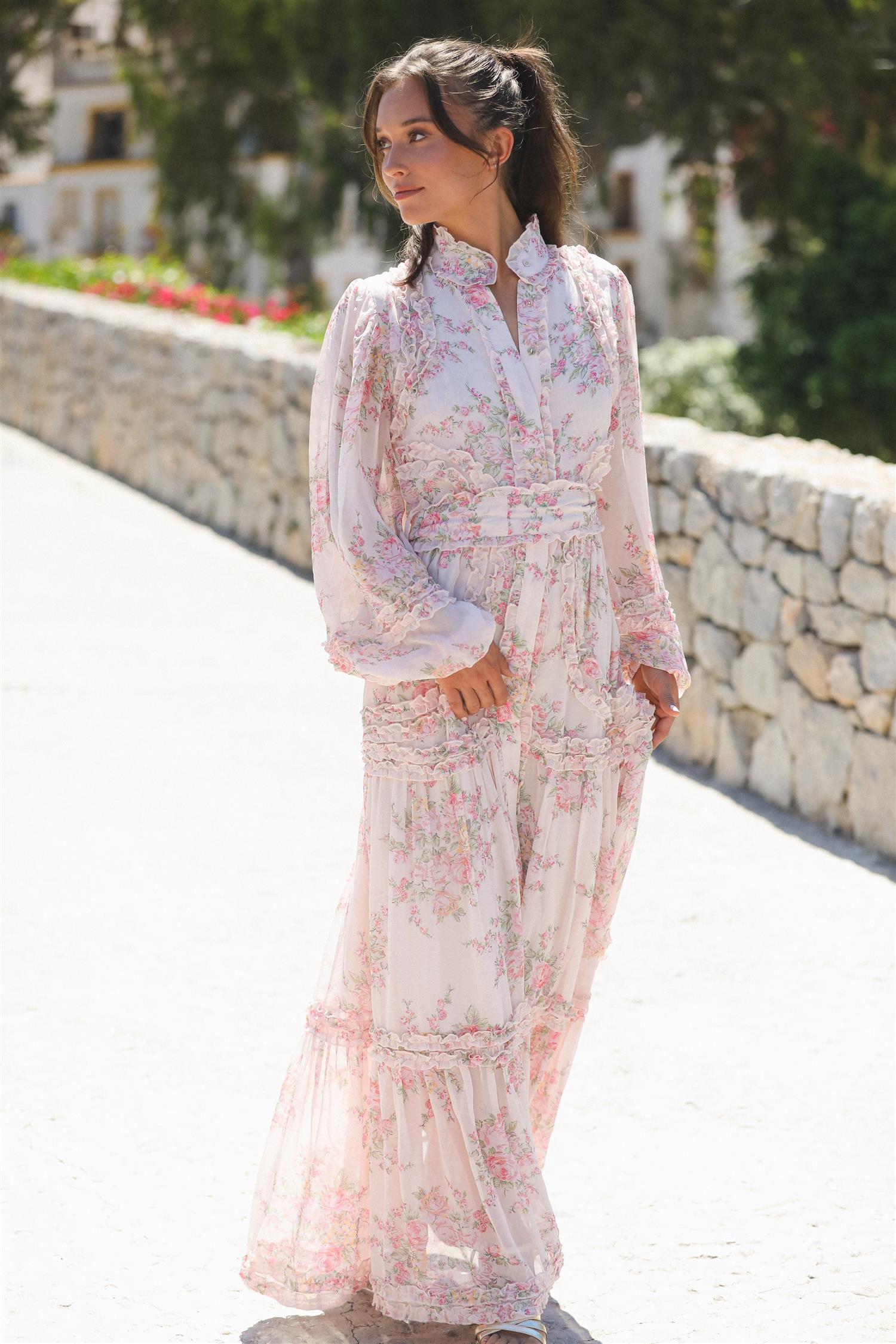 Violetta Viscose Maxi Dress Rosalia