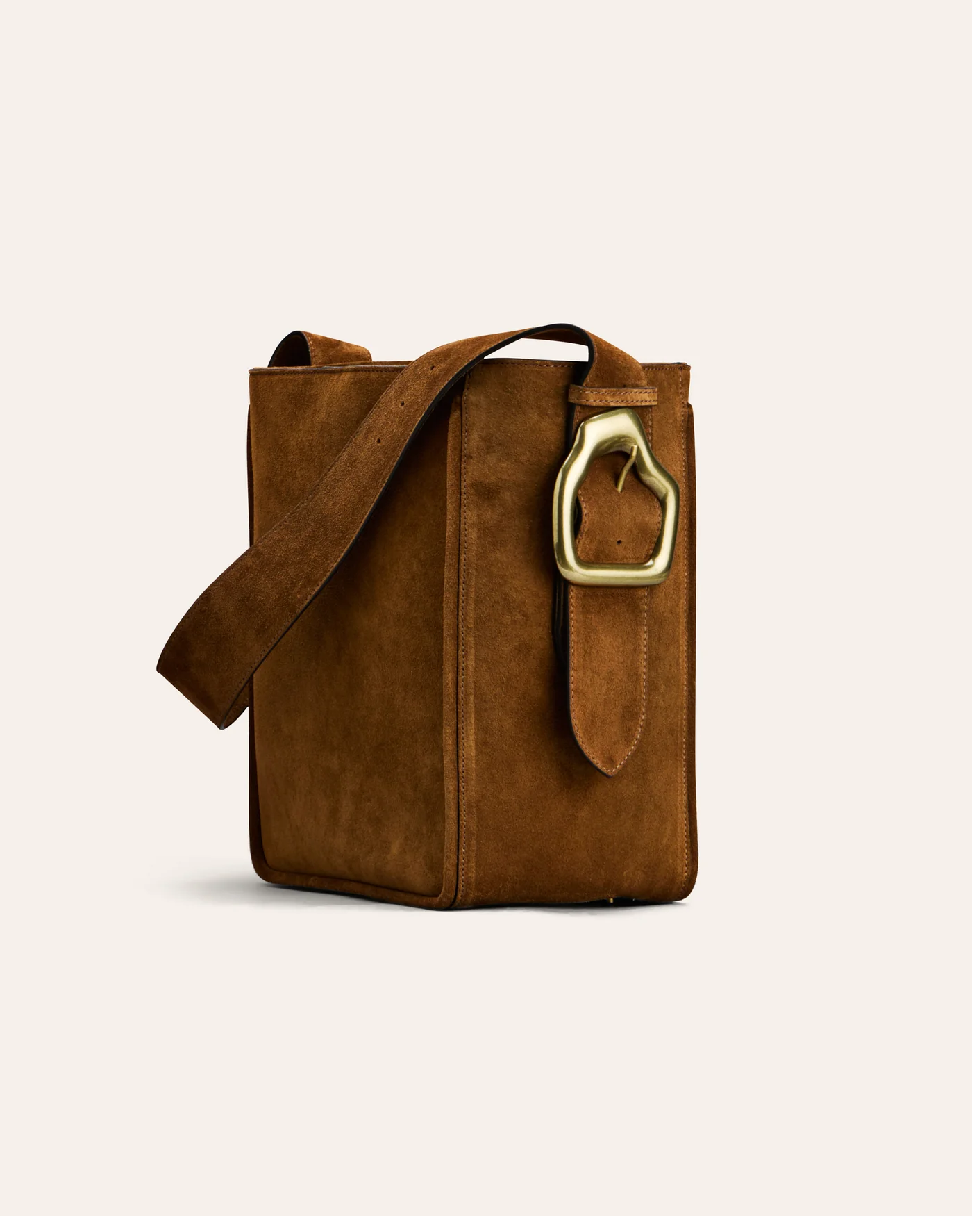 MASAGO Tote bag Camel Suede