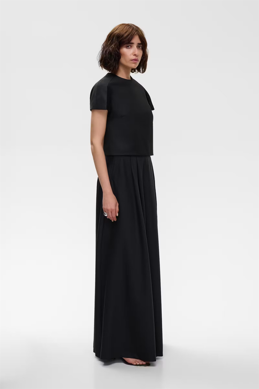 Therese Wool Blend Top Black