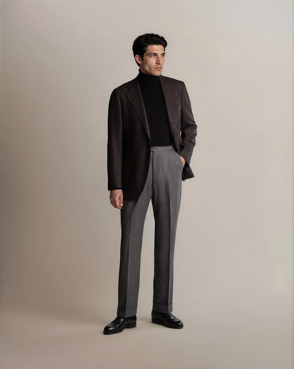 Mod 2 Herringbone Blazer Brown
