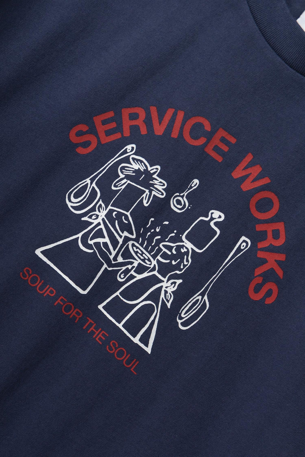 Soup For The Soul Print T-shirt Navy