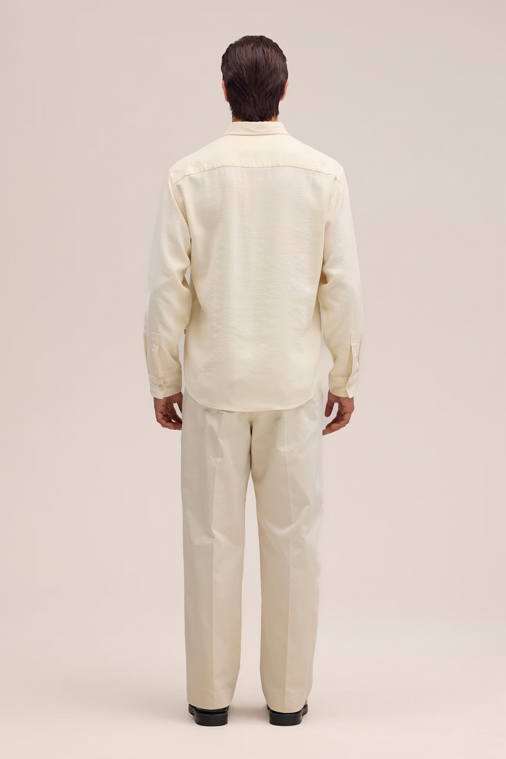 Deon Drapey viscose blend Shirt 5027 Ivory