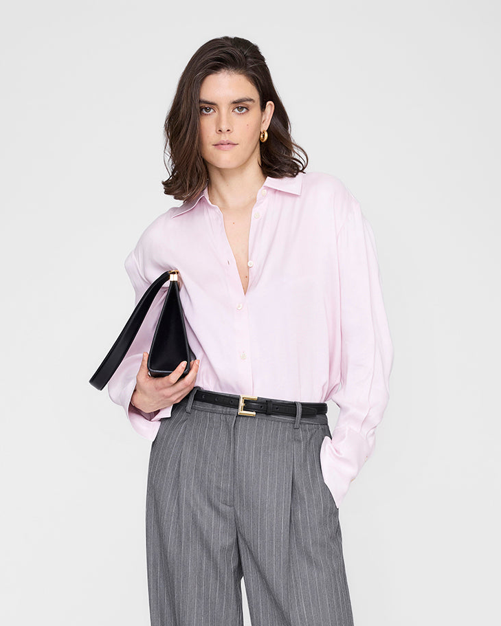 BRIDGET TENCEL BLEND SHIRT POWDER PINK