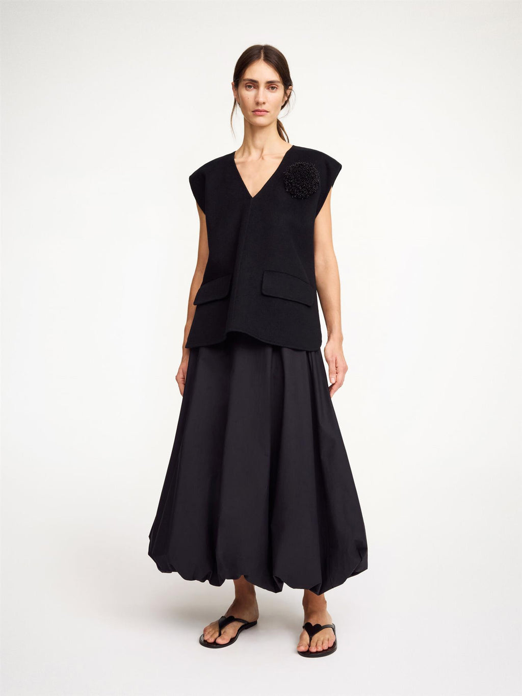 AUBREY Organic Cotton SKIRT Black