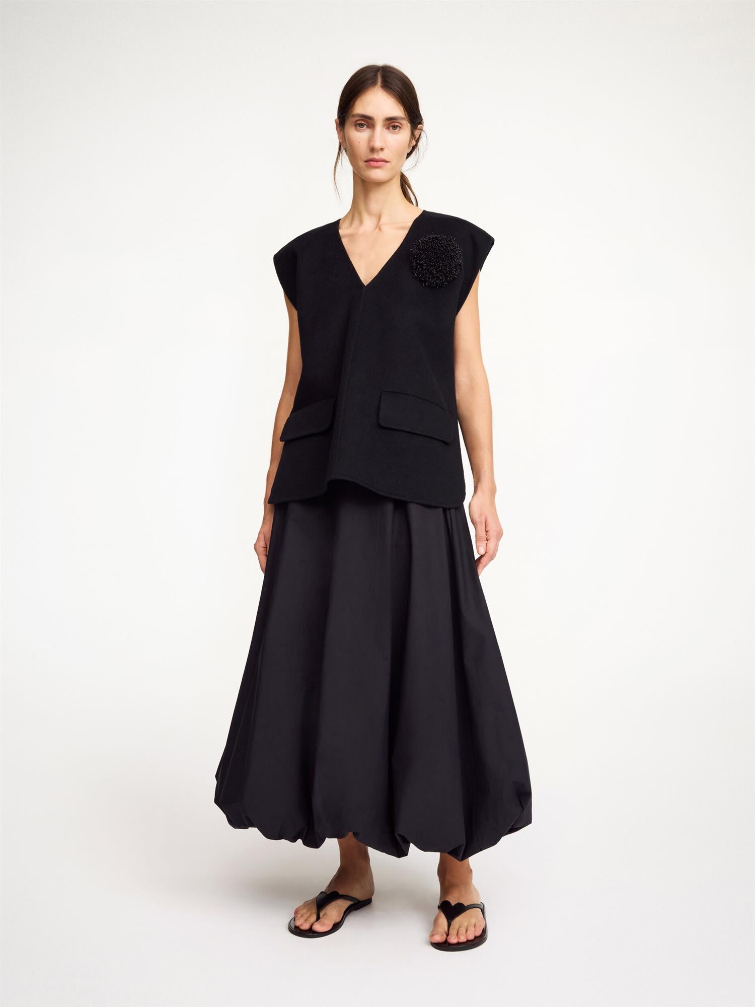 AUBREY Organic Cotton SKIRT Black