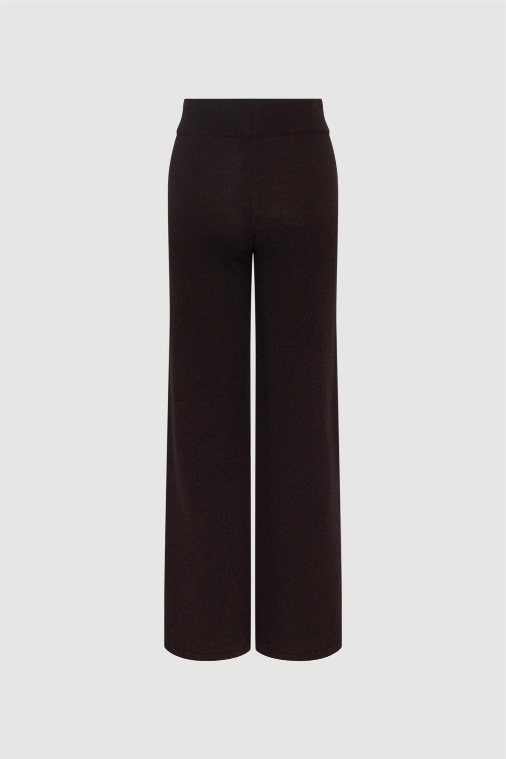 Everyday Knitted Wool Pants Dark Brown
