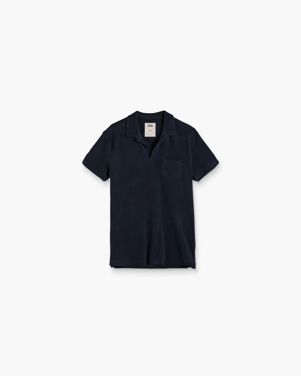 Cotton Terry Polo Shirt Navy