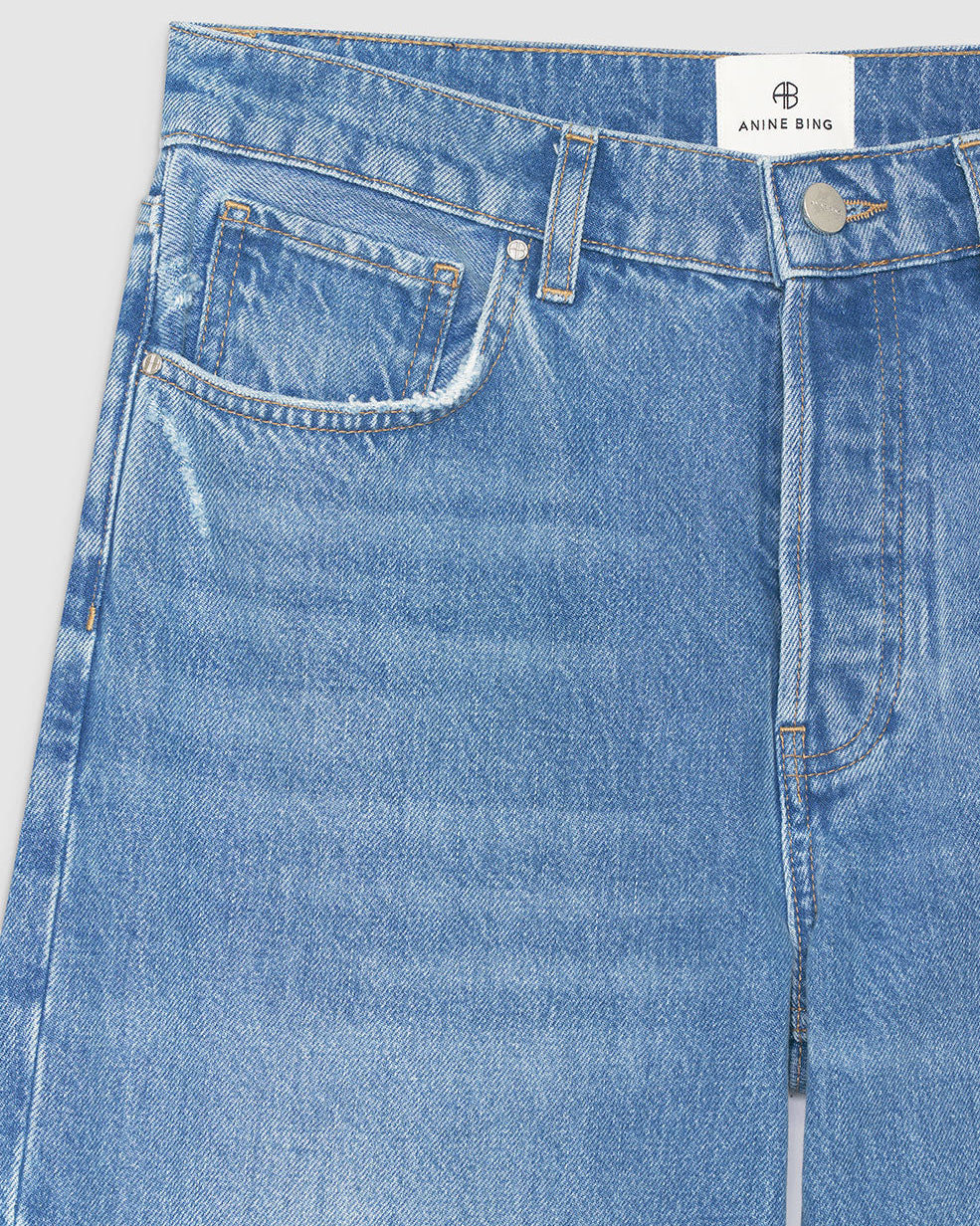 HUGH RELAXED WIDE JEANS PANAMA BLUE