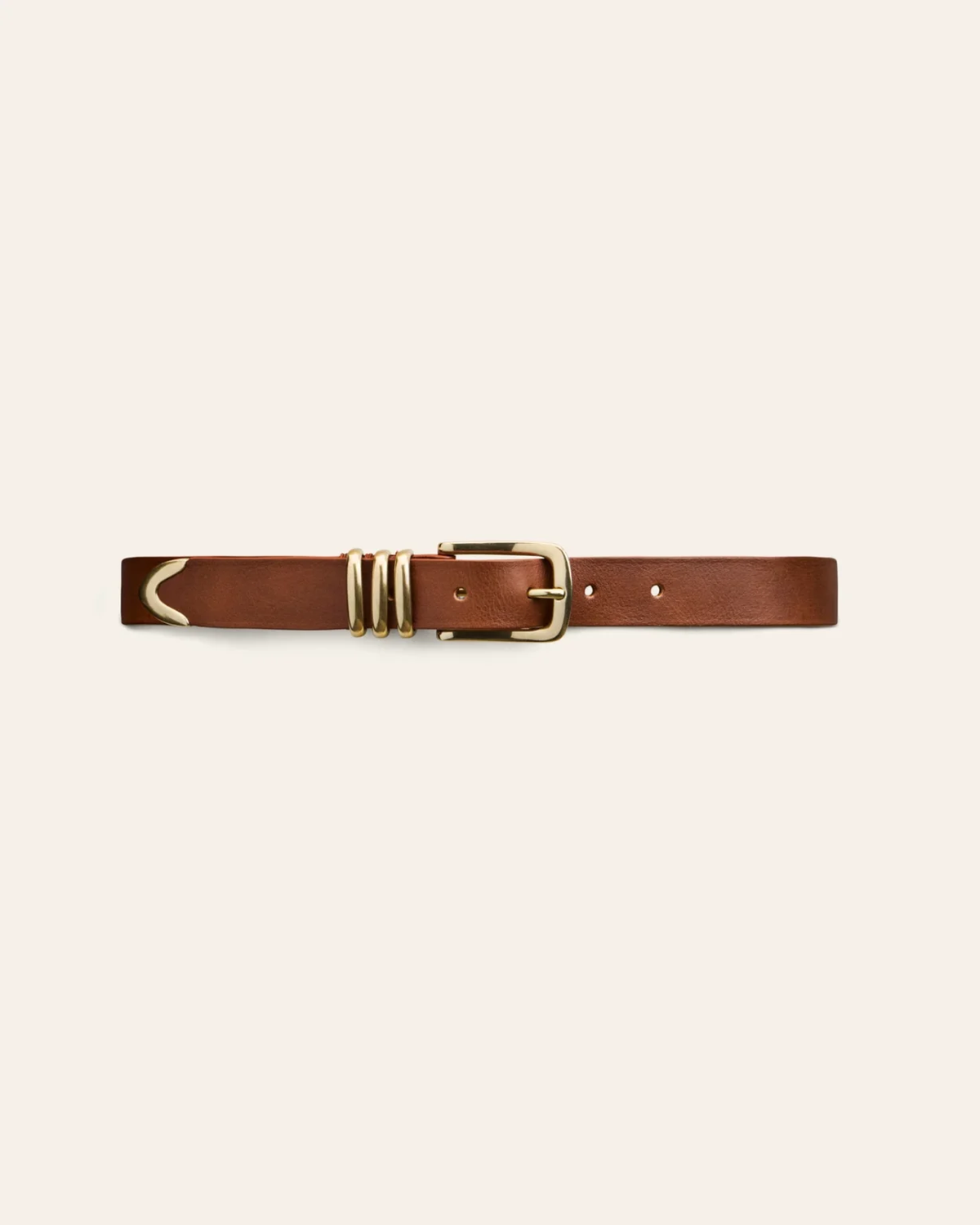 Tribel Belt Nutmeg Gold