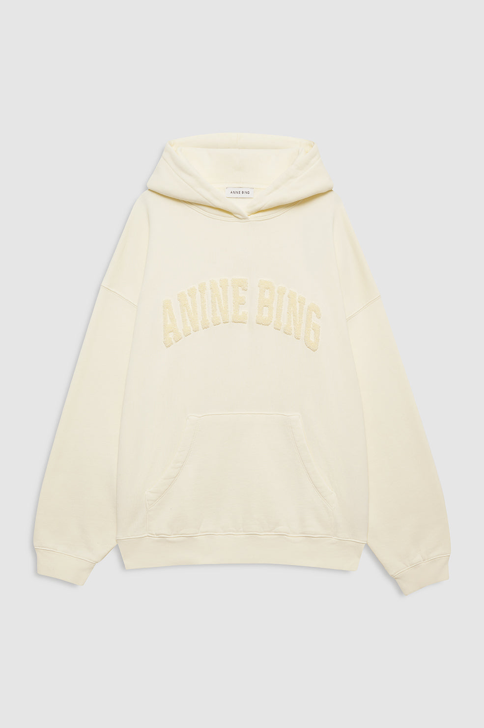HARVEY HOODIE WASHED CREAM