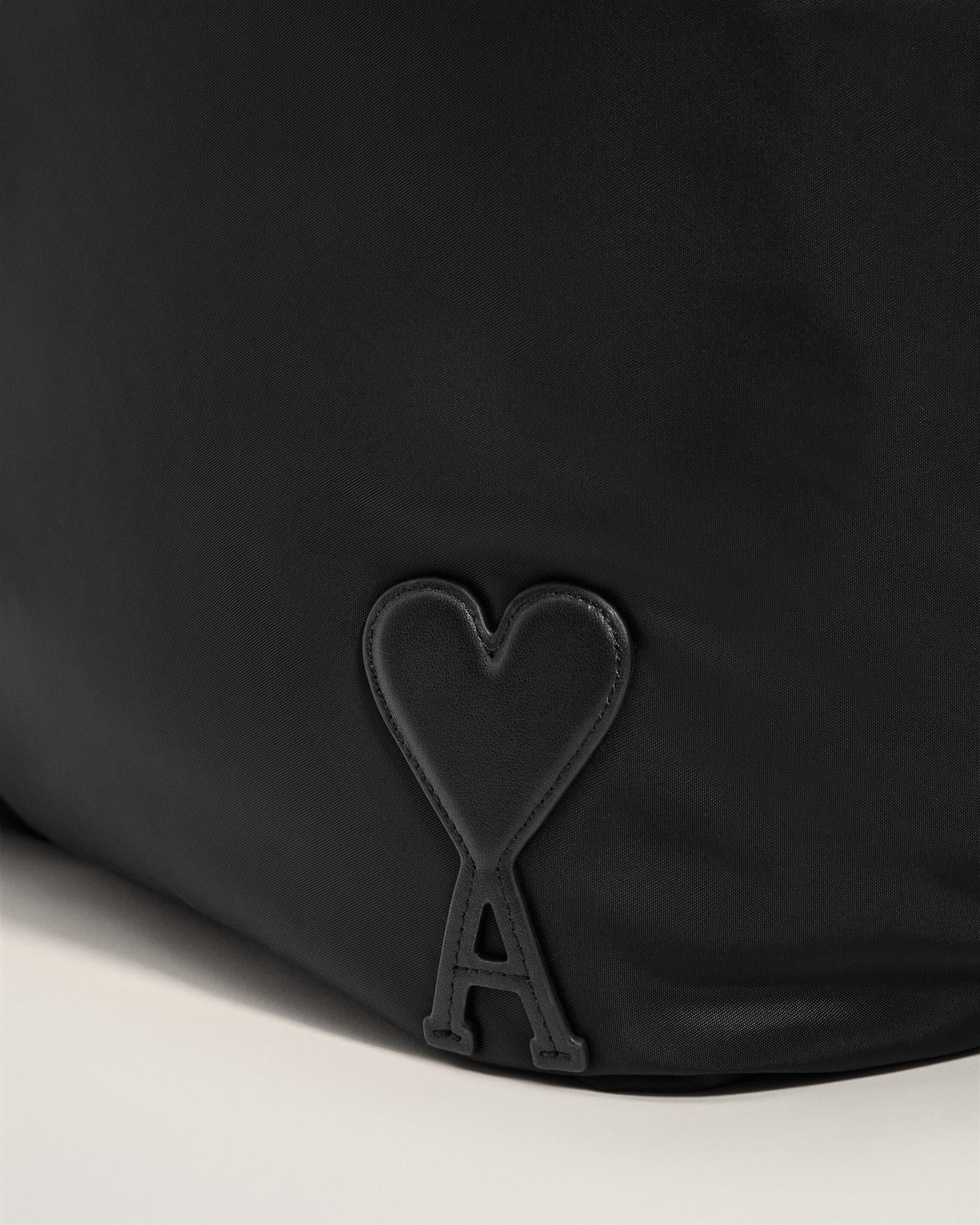 MARCEL  PADDED NYLON SHOPPING BAG BLACK