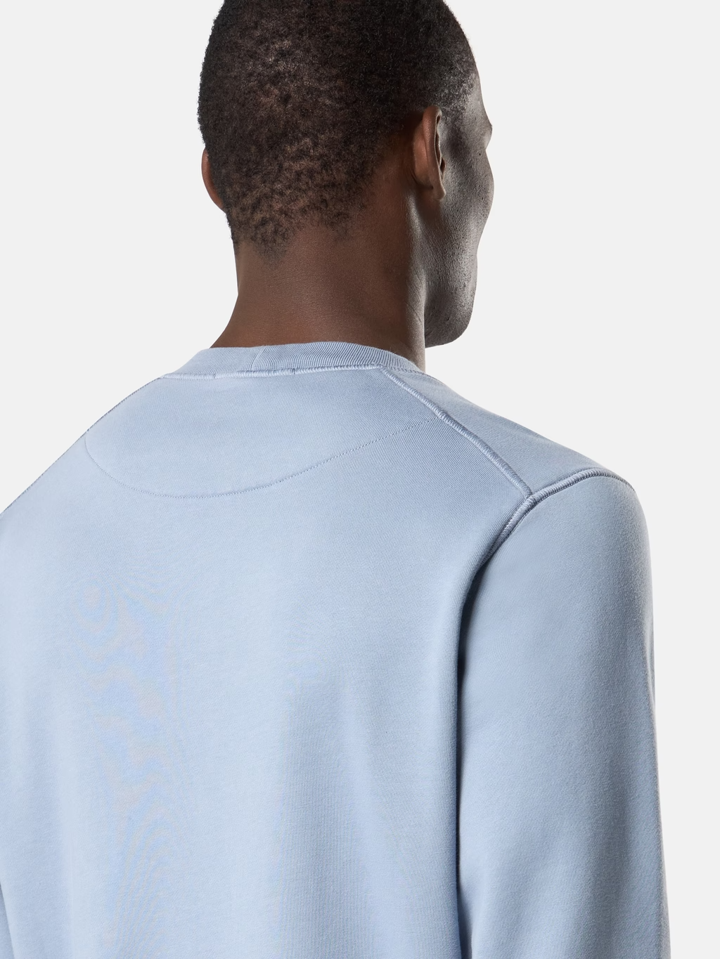 ORGANIC COTTON FLEECE SWEATSHIRT AVIO BLUE