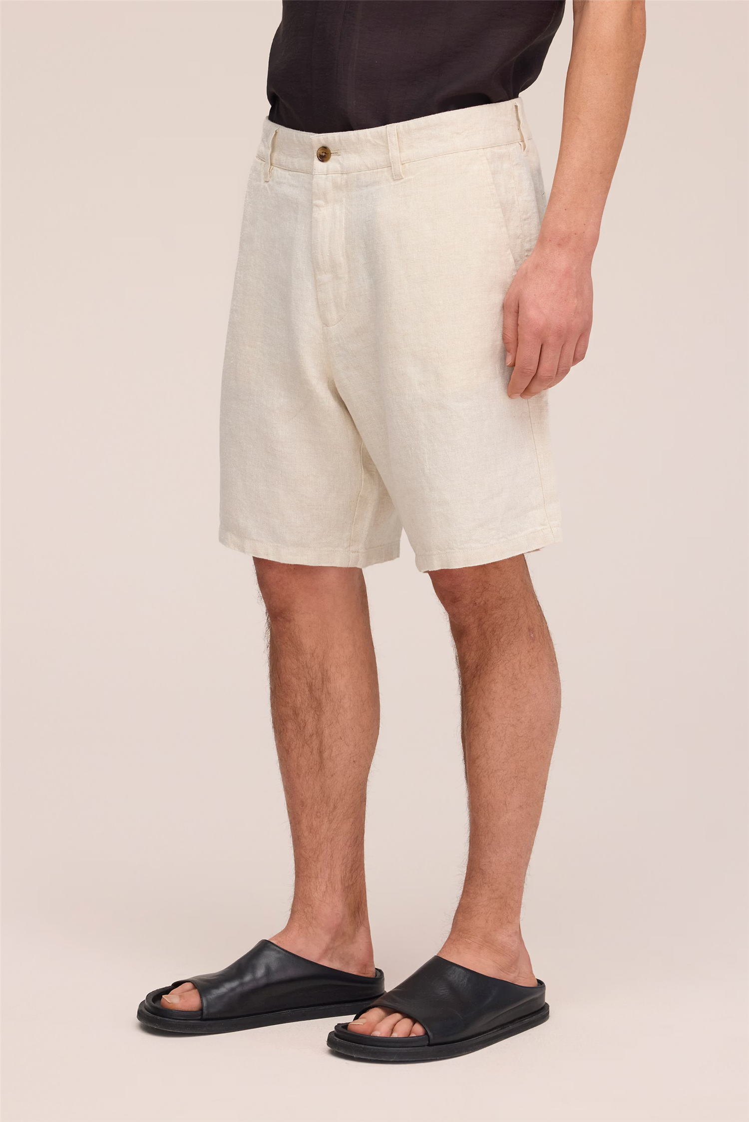 Aden 1454 Linen Shorts Oat