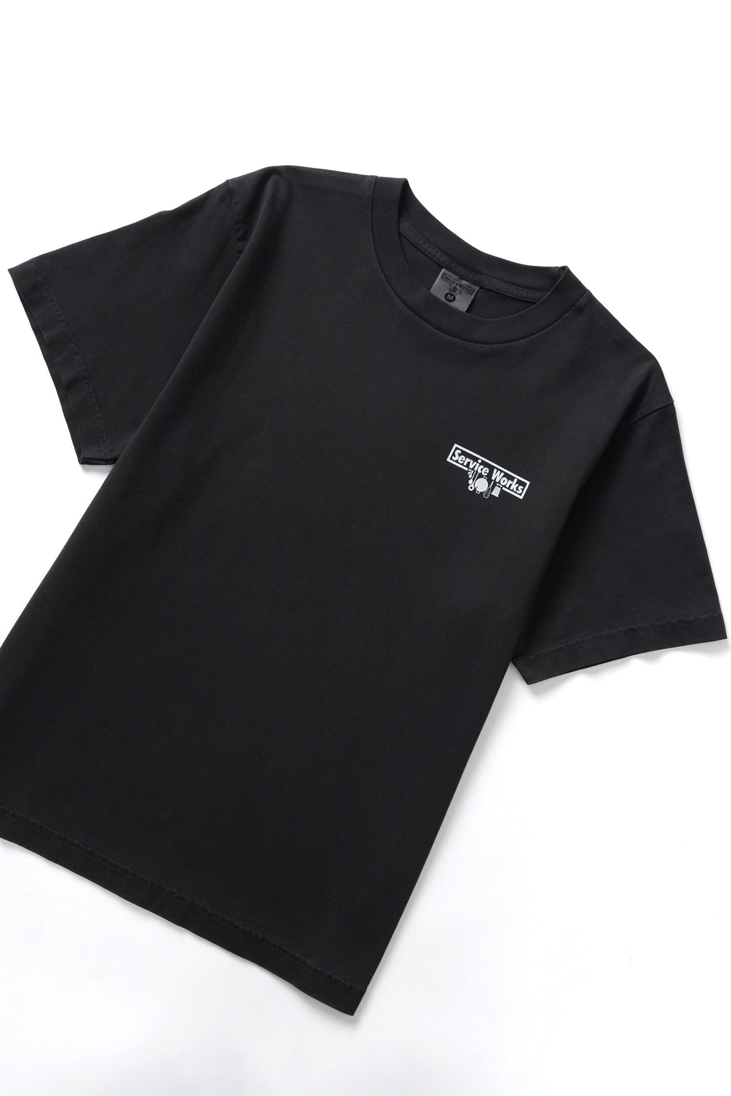 Pigment Dyed Trademark T-shirt Black