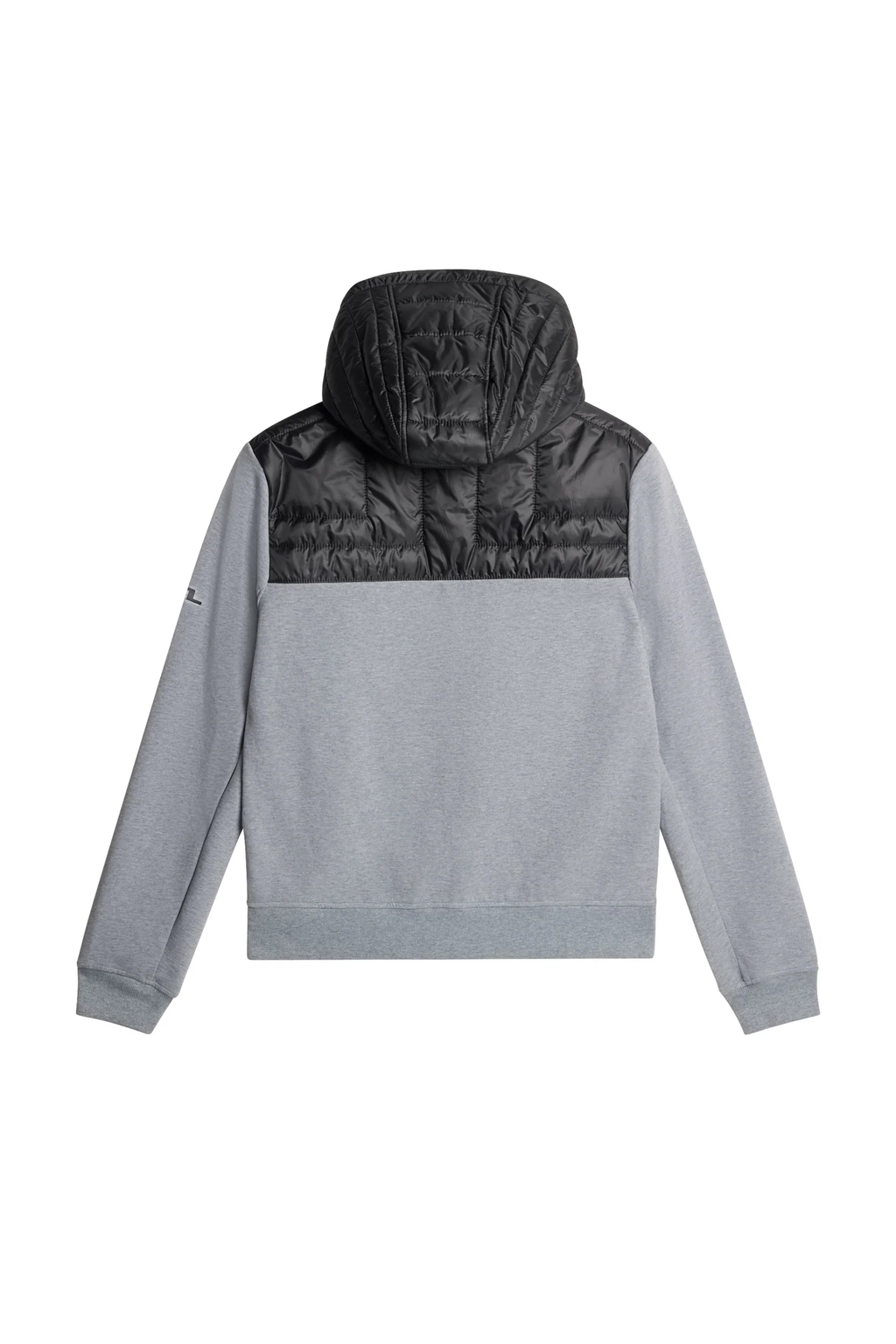 Seth Hybrid Zip Hood Medium Grey Melange