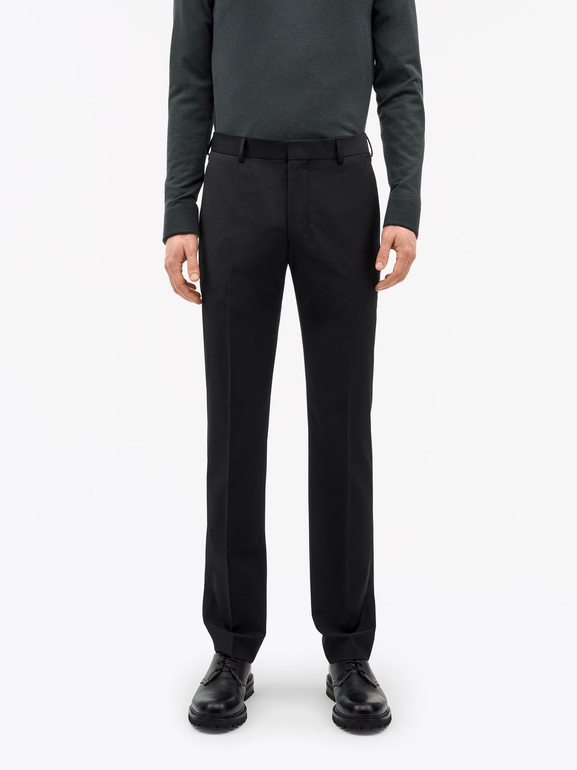 Tenutas Wool Blend Trousers Black