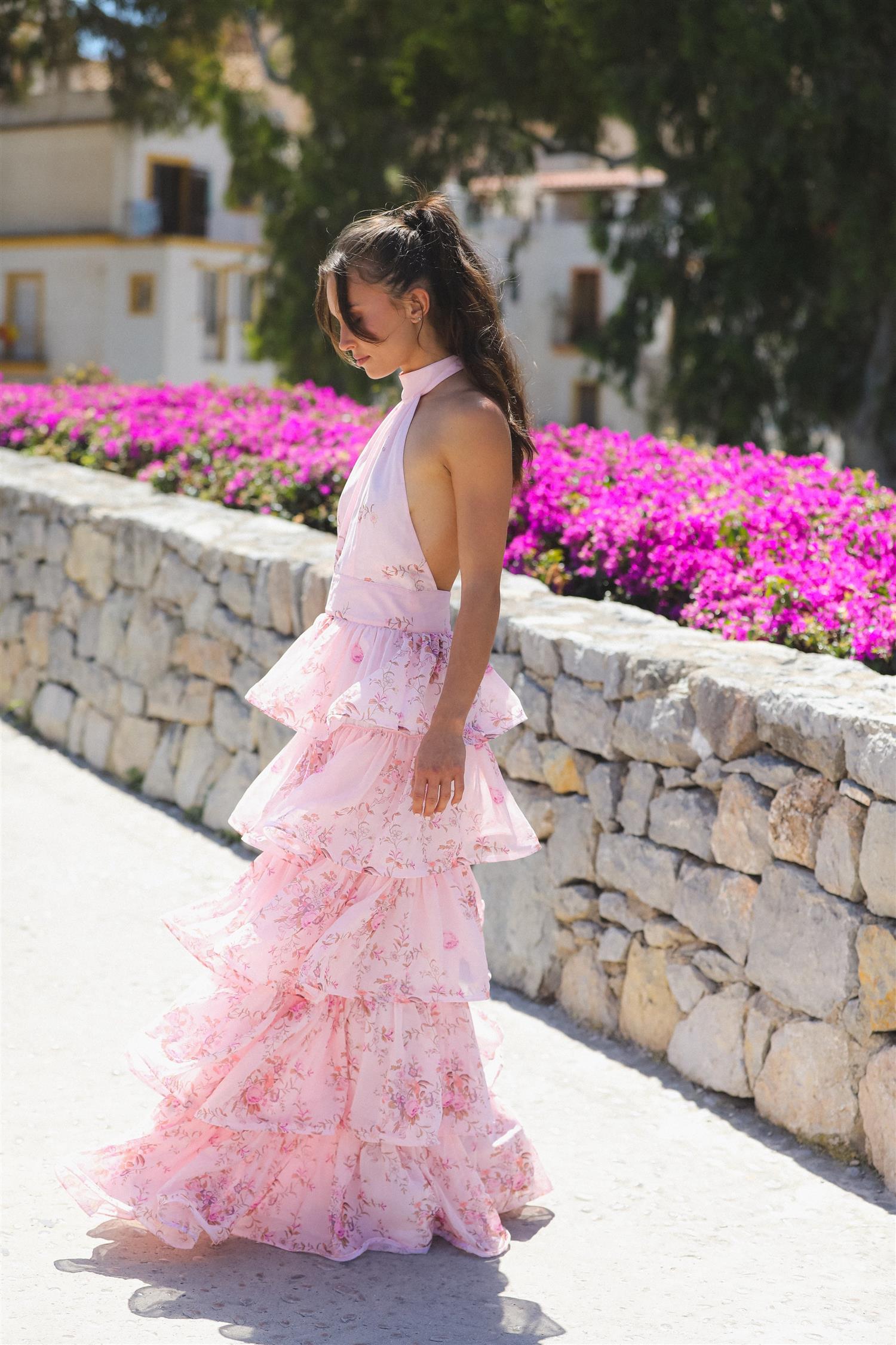 Angeline Maxi Dress Pink Blush Bloom