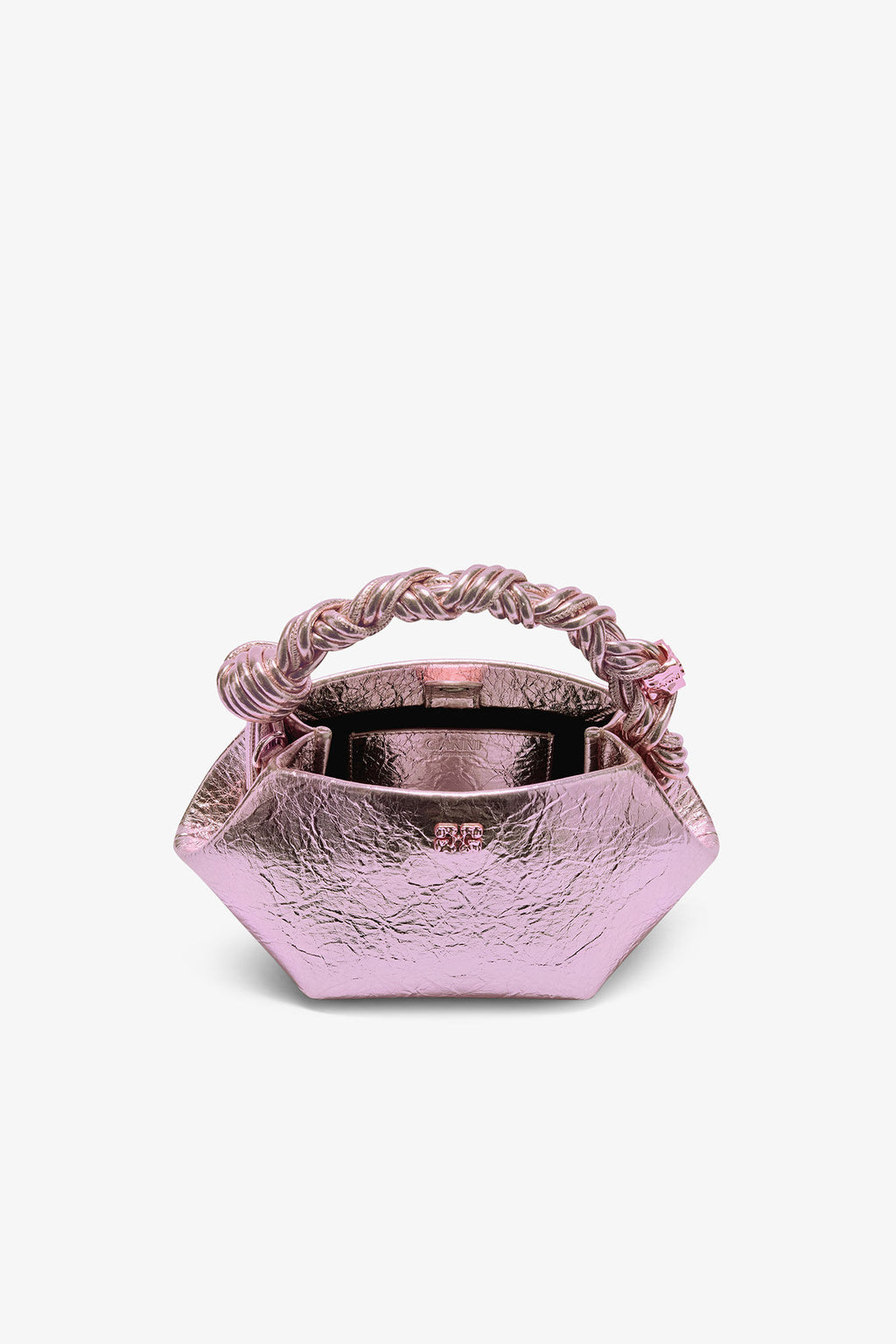 Bou Mini Bag Crushed Metallic Silver Pink