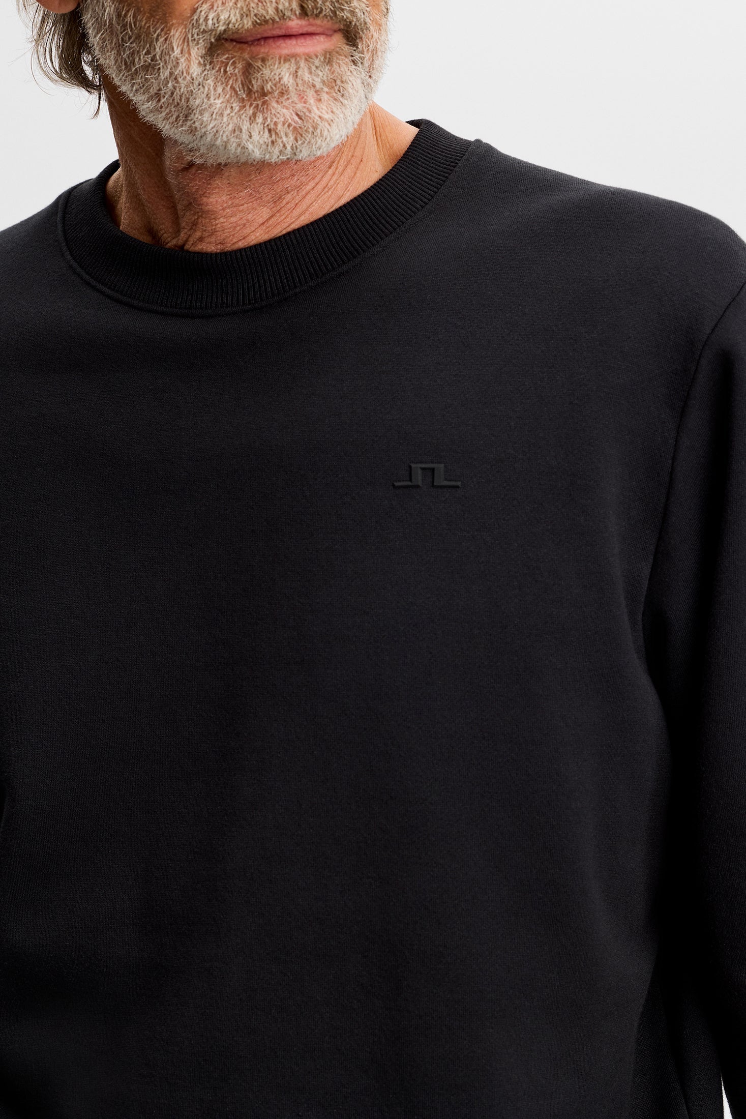 Alpha Supima Cotton Blend Sweatshirt Black