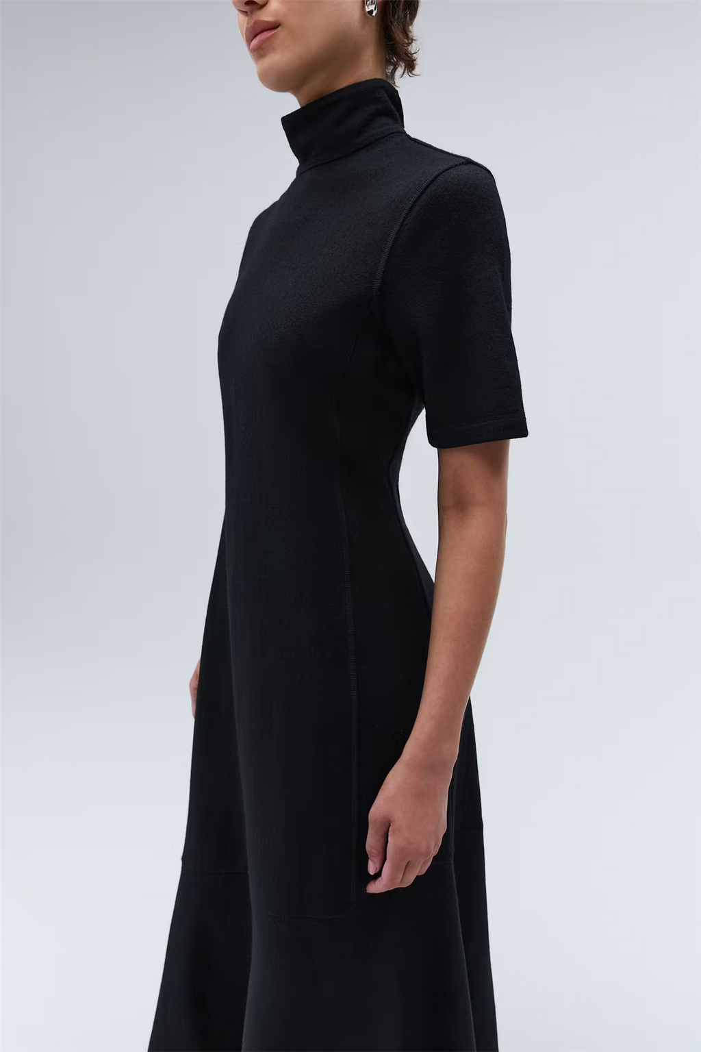 Fayrouz Wool Midi Dress Black