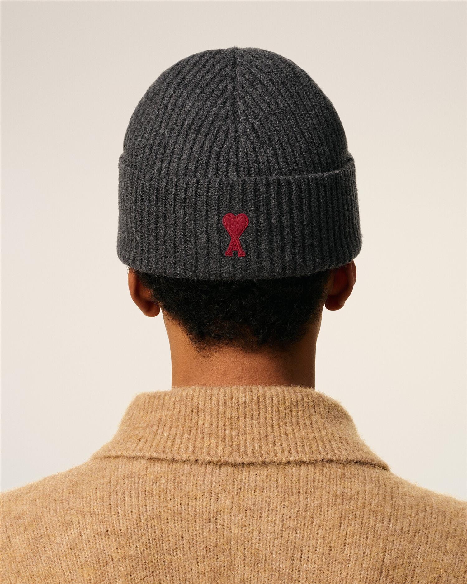 AMI DE COEUR WOOL BEANIE HEATHER GREY