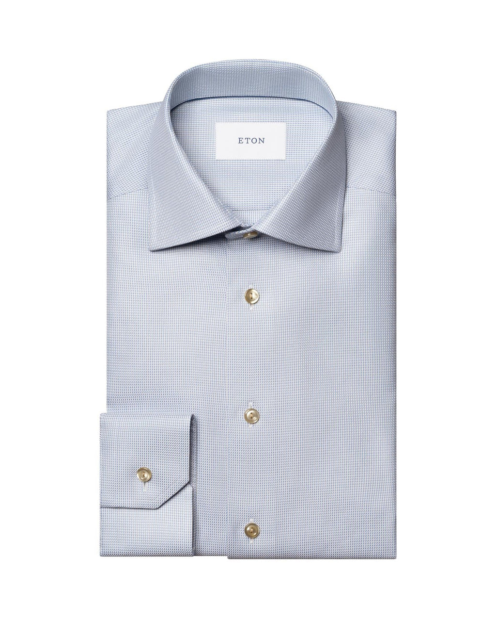 Slim Fit Semi Solid Signature Twill Shirt Light Blue