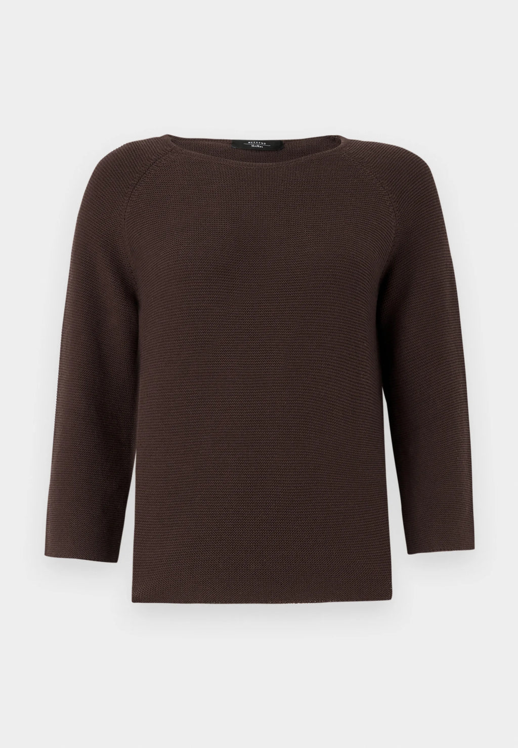 Addotto knitted cotton sweater Dark Brown