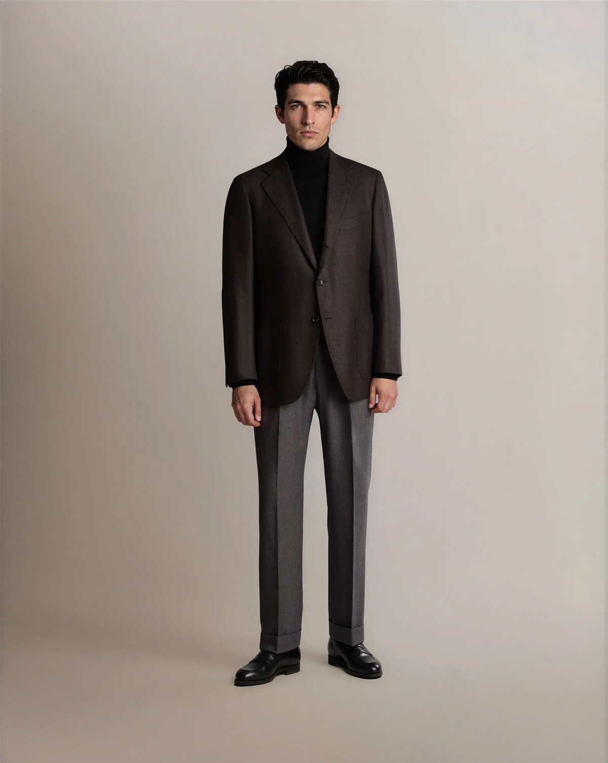 Mod 2 Herringbone Blazer Brown