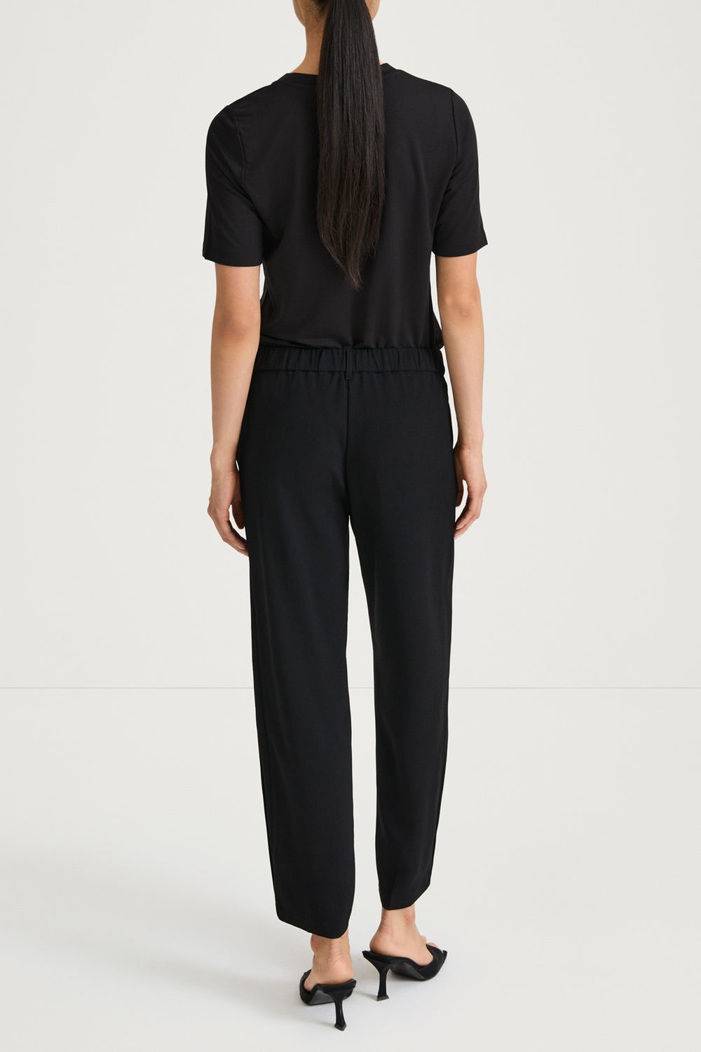 BERGIO POLYESTER TROUSERS BLACK