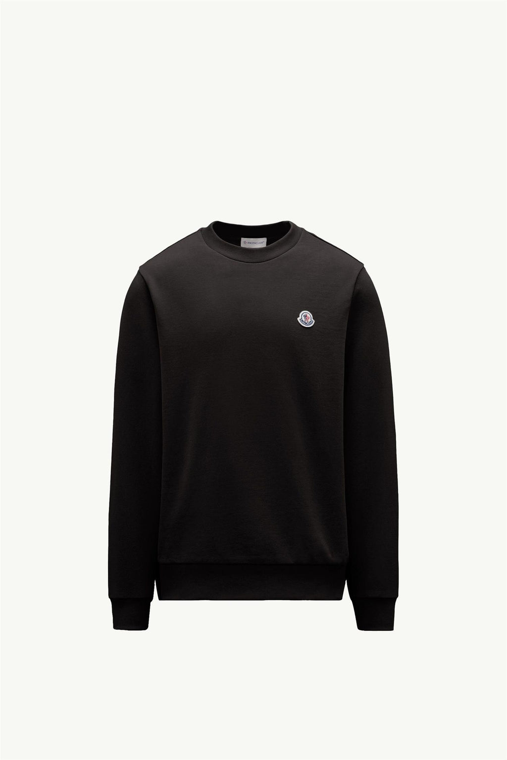 Logo Patch Cotton Sweatshirt BLACK