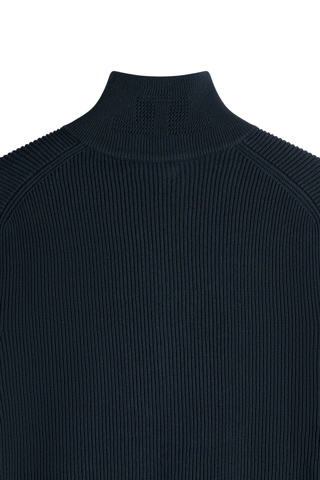 Alexis RIBBED COTTON Full Zip SWEATER JL Navy