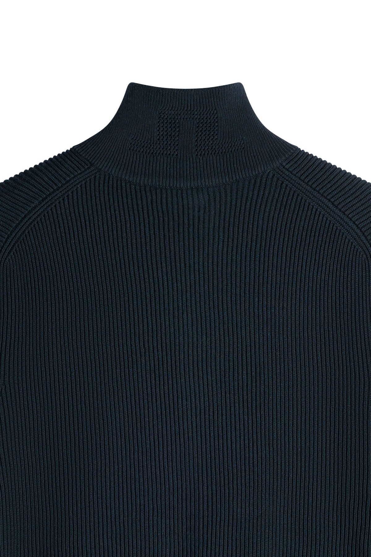 Alexis RIBBED COTTON Full Zip SWEATER JL Navy