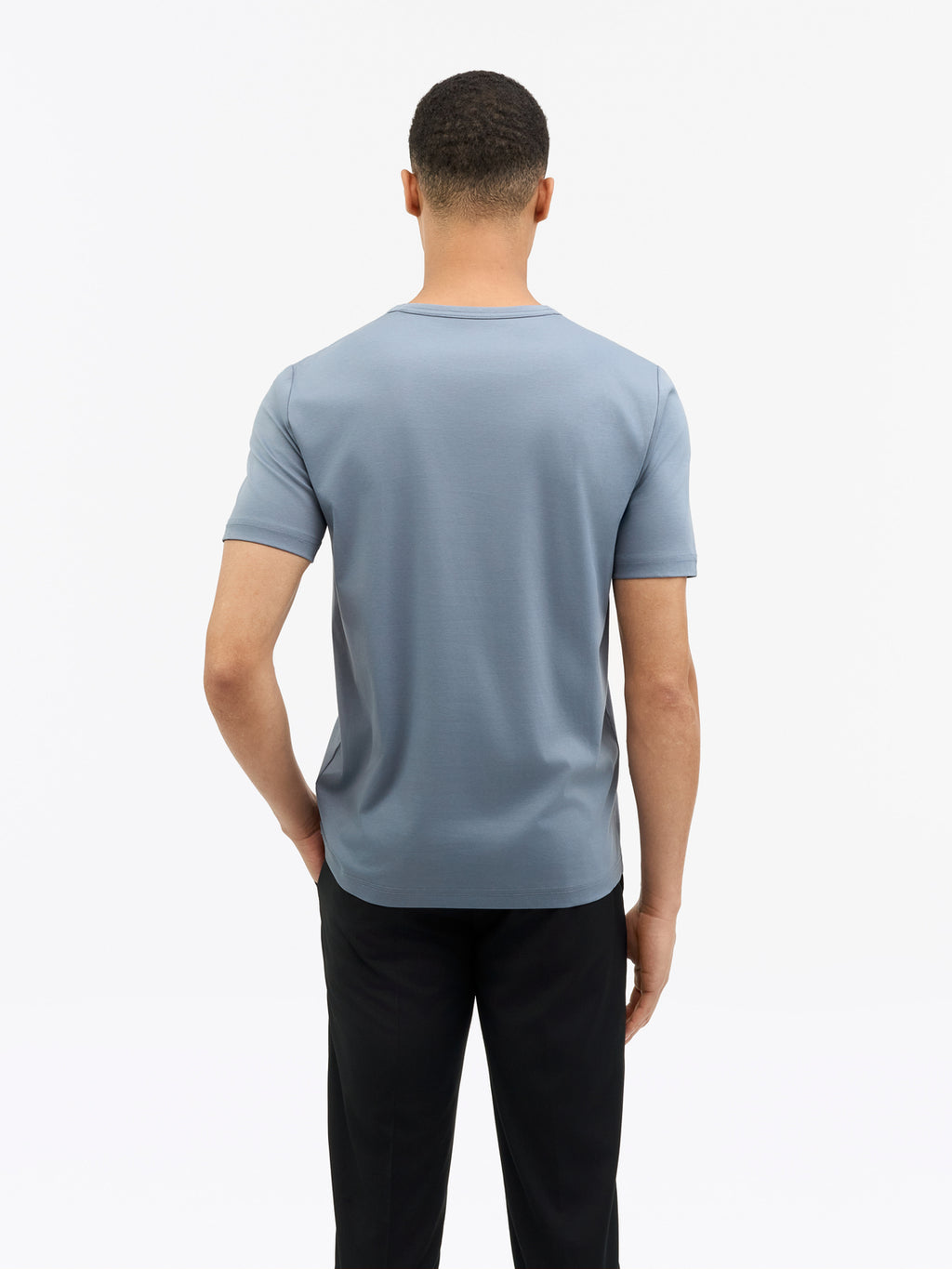Olaf Mercerized Cotton T-shirt Light Blue