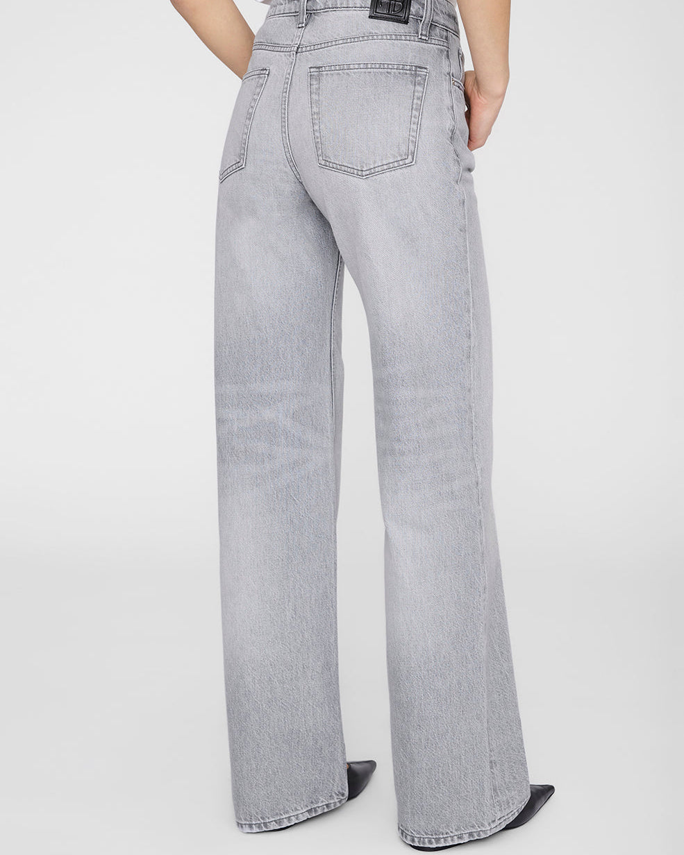 HUGH RELAXED WIDE JEANS OYSTER GREY