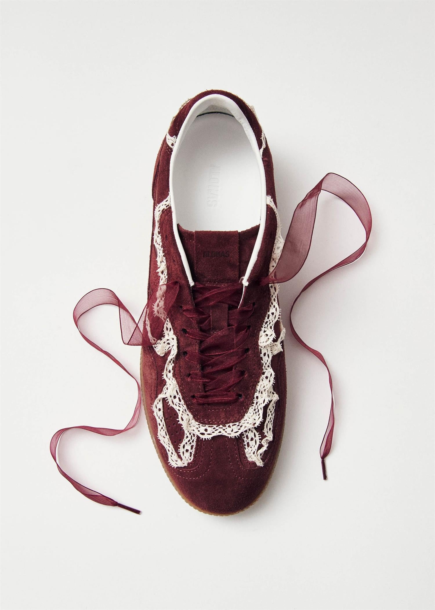TB.490 Leather Sneakers Crochet Burgundy