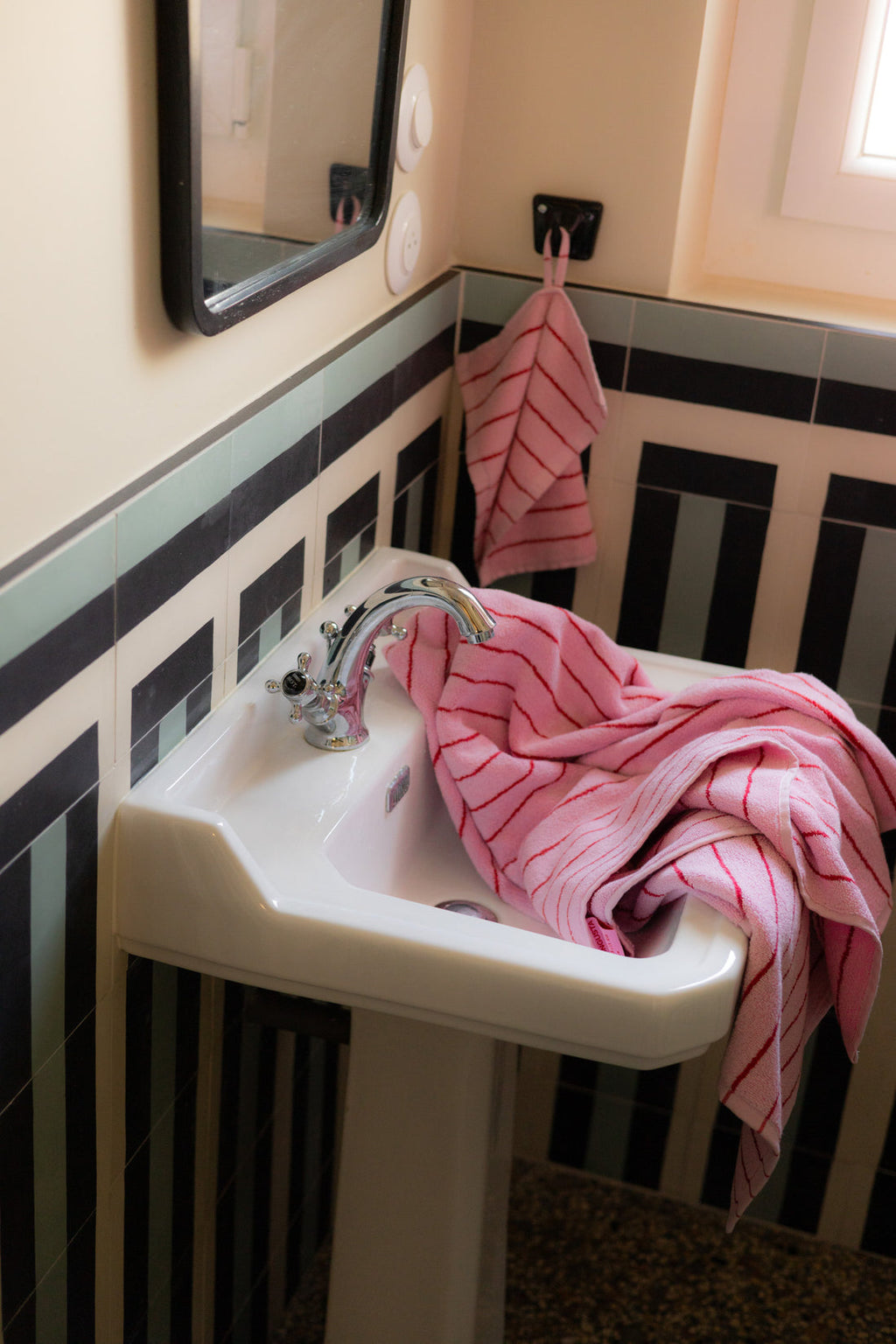 NARAM Wash Cloth 30x30cm baby pink/ski patrol