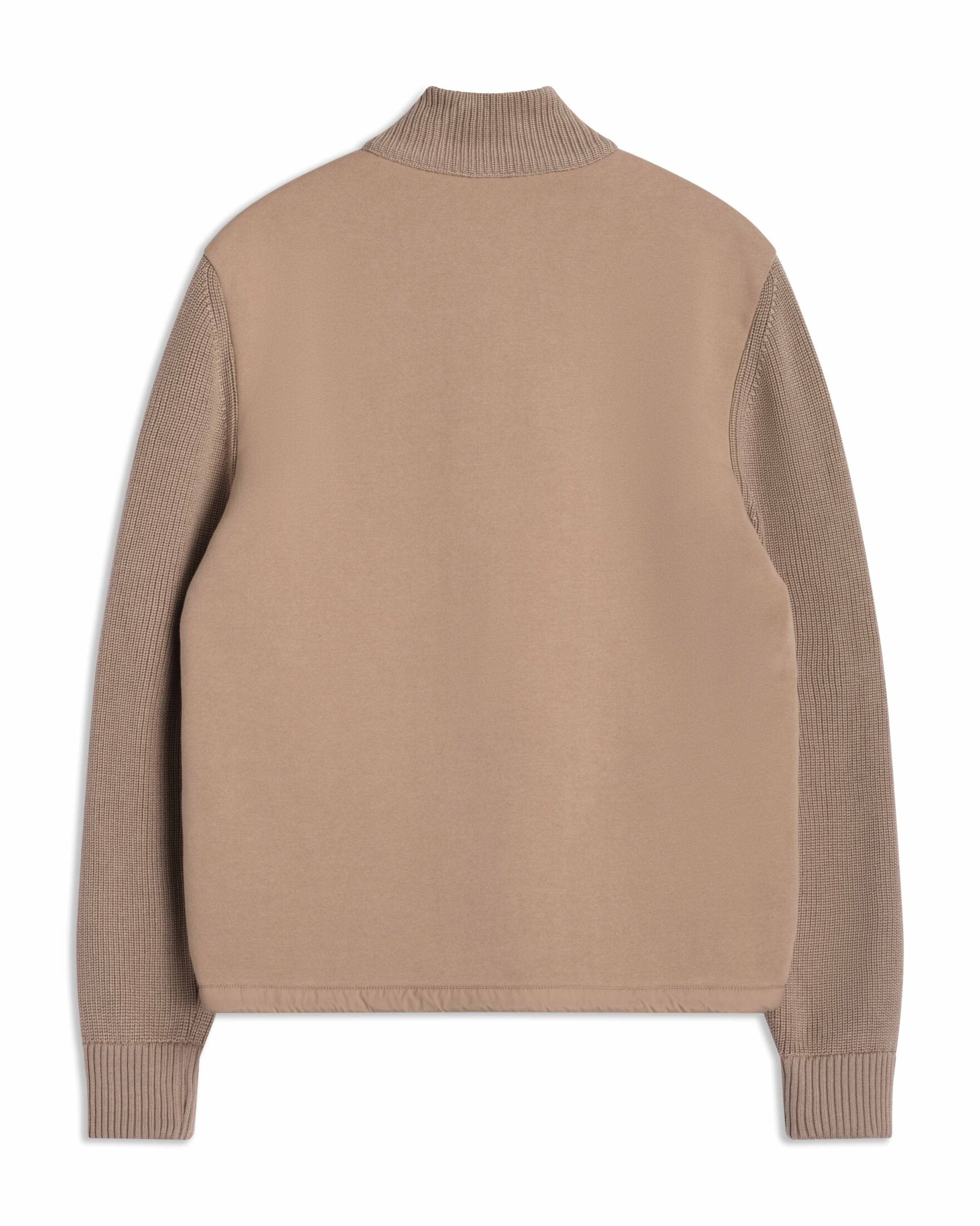 KNITTED THERMAL PADDED JACKET BEIGE