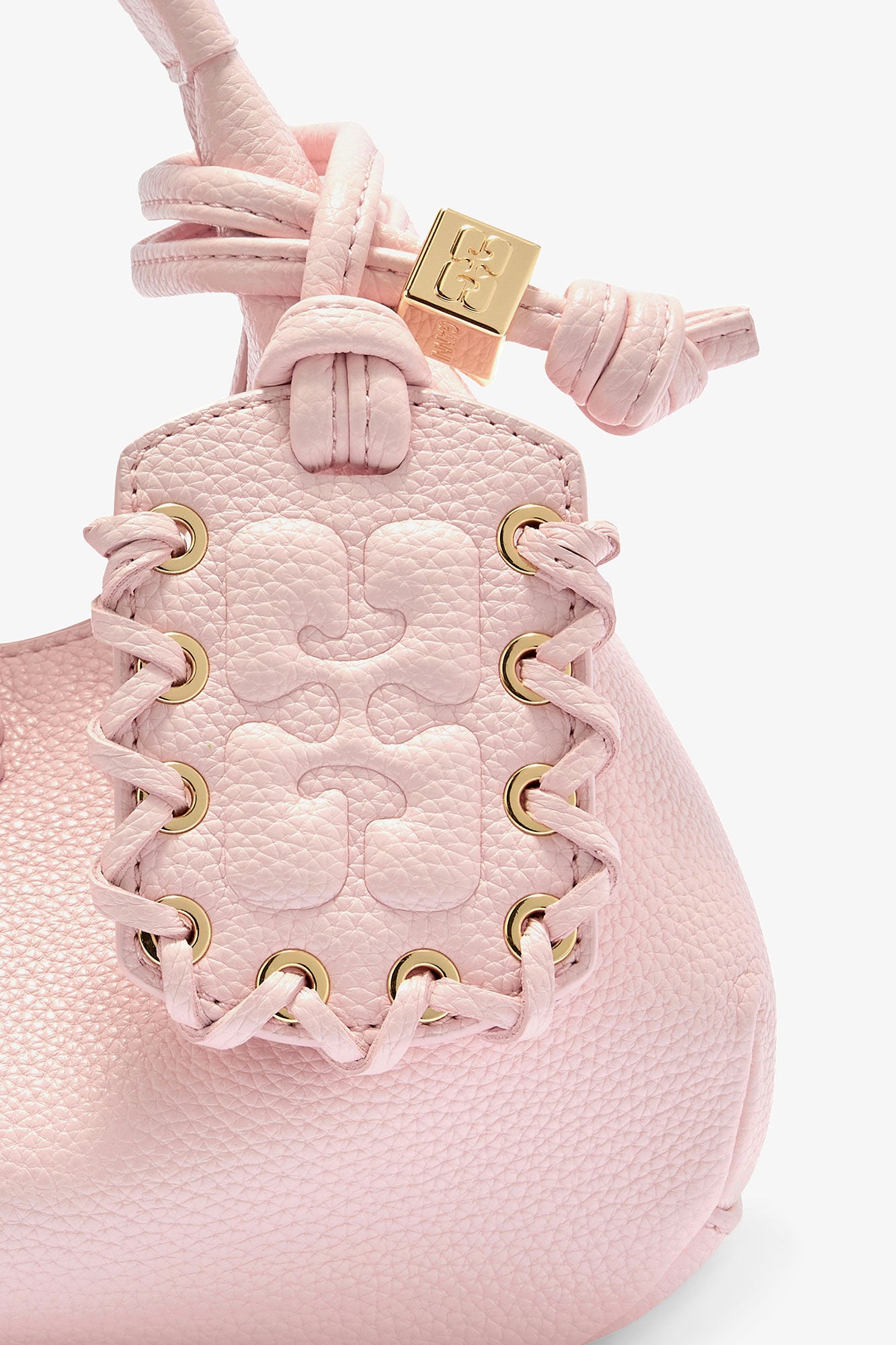 Hobo Mini Grained Bag Chalk Pink