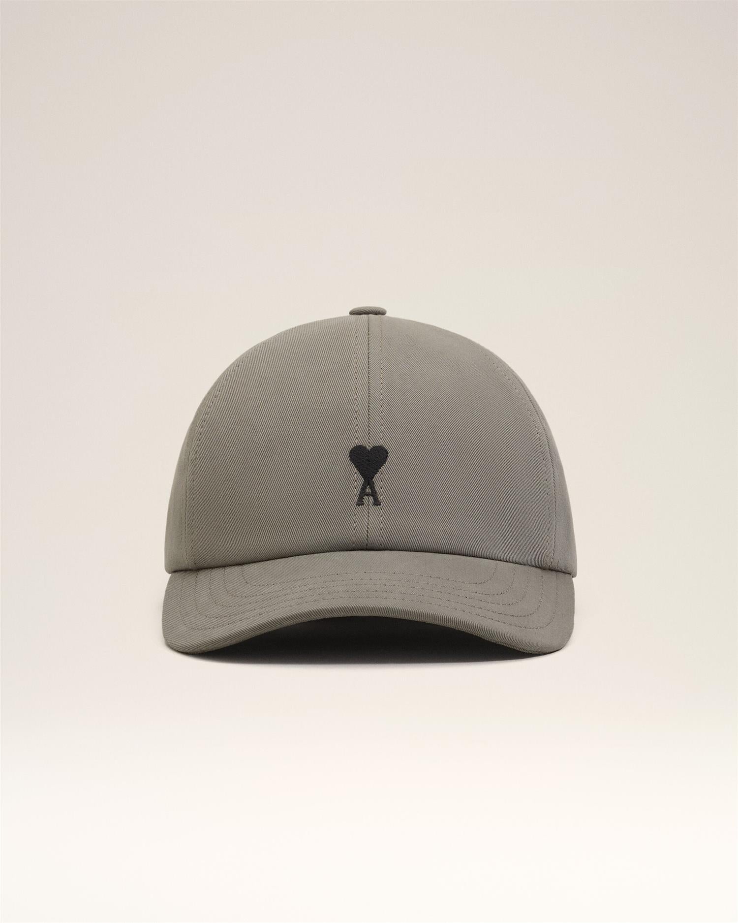 EMBROIDERED AMI DE COEUR LOGO CAP CARBONE