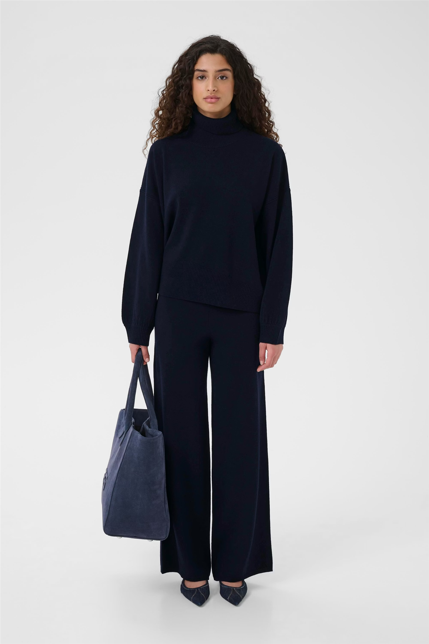 GZmanzi knitted wool turtleneck Navy