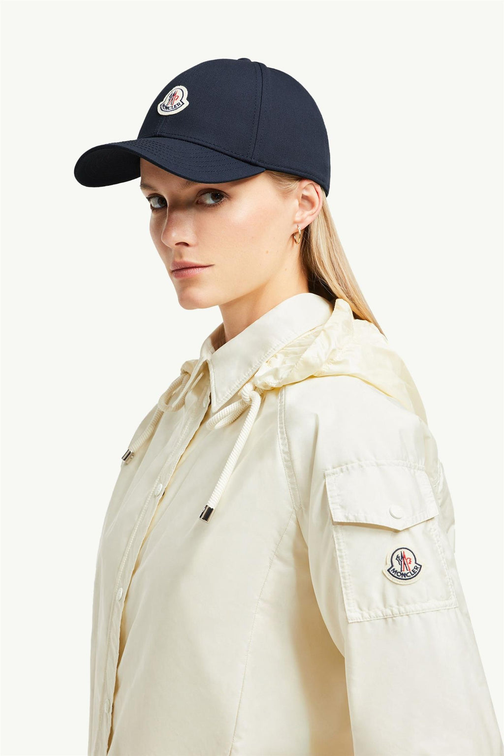 Cotton GABARDINE BASEBALL CAP NAVY
