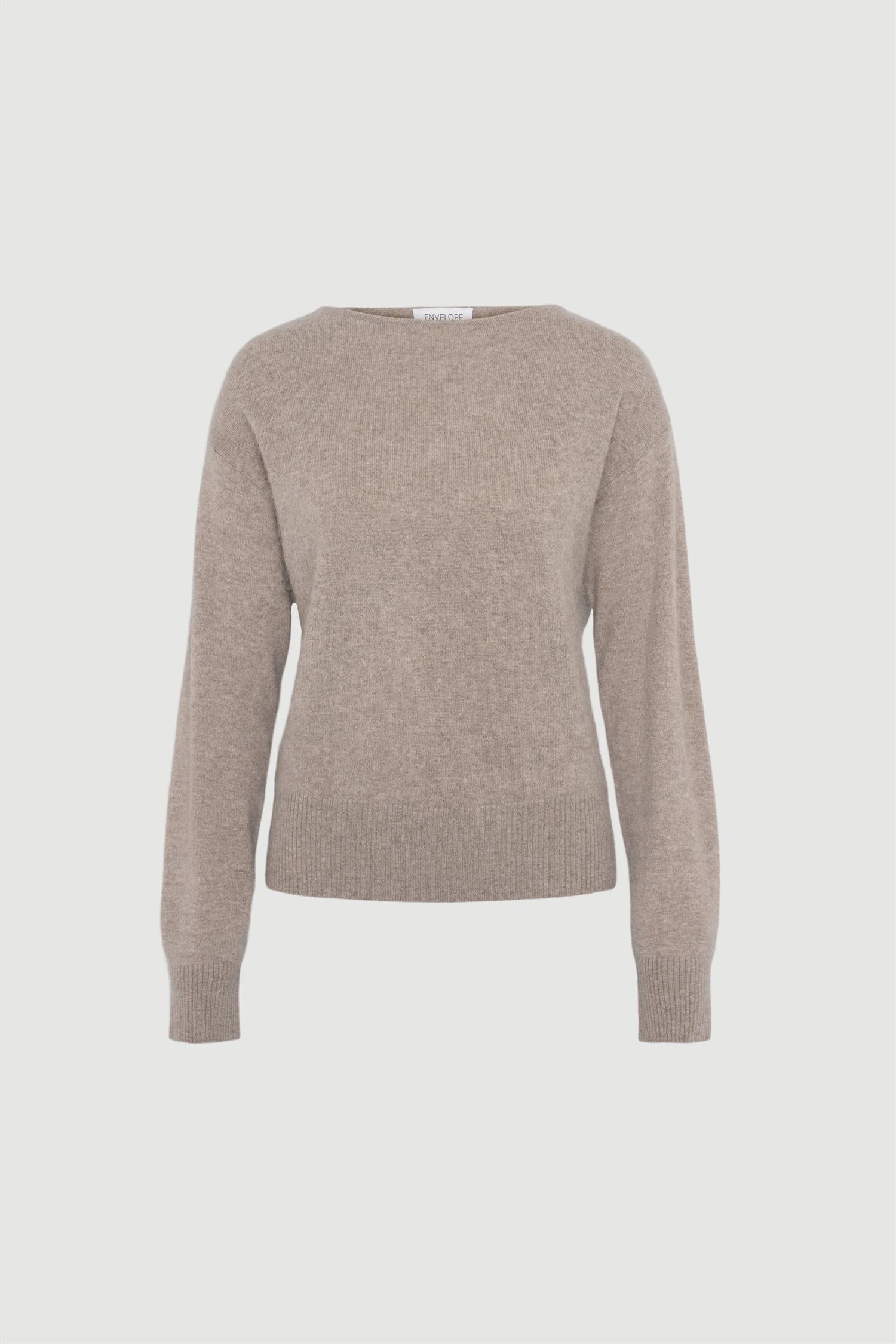 Cloud Knitted Wool/Cashmere Sweater Taupe