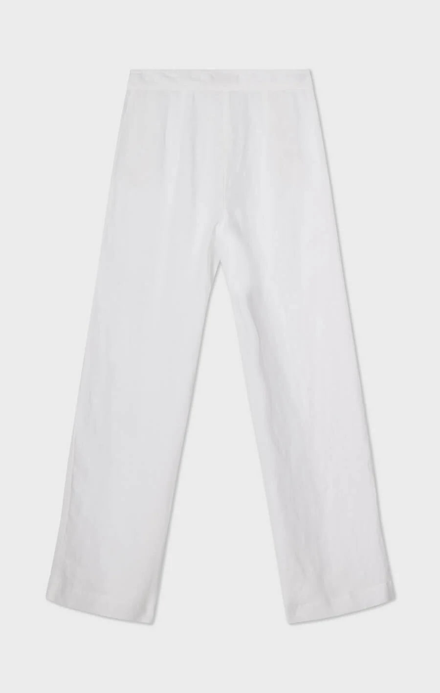 PIM Wide Linen trousers White