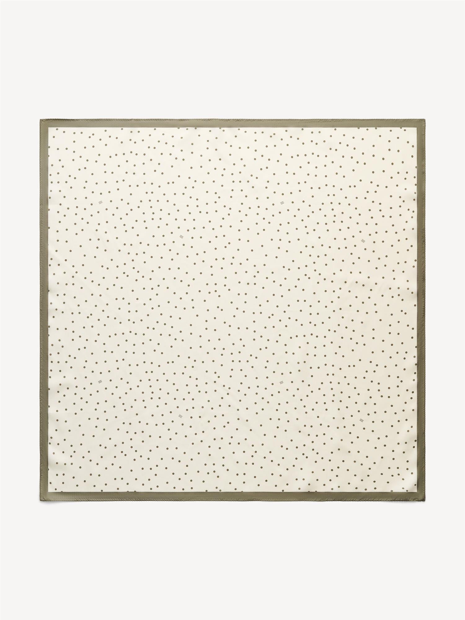 POULAS Silk Scarf DEEP LICHEN GREEN
