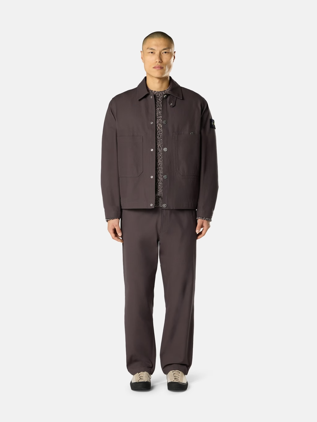 COTTON CANVAS COACH JACKET CHARCOAL