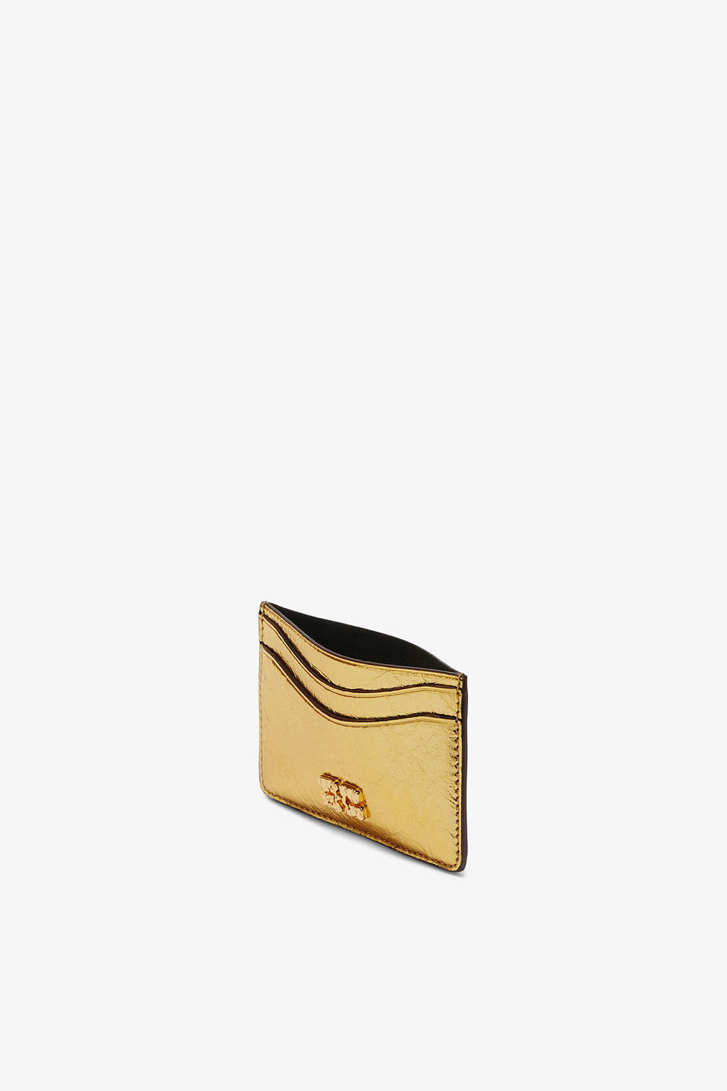 Card Holder Metallic Crushed Gold