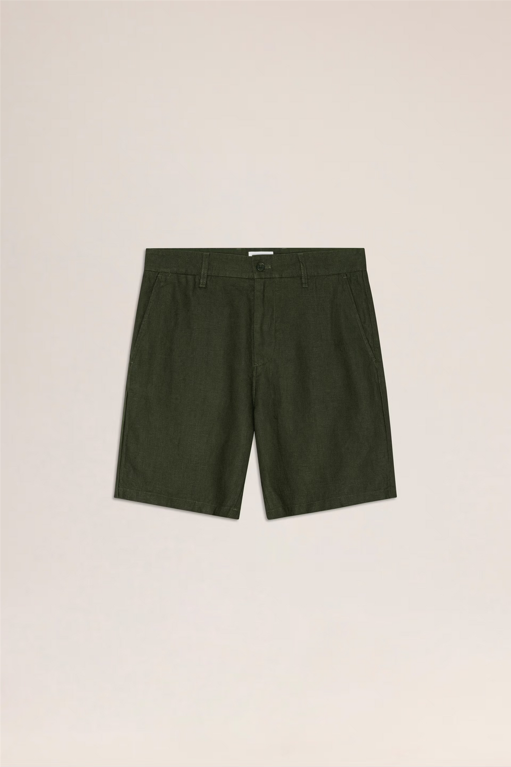 Aden 1454 Linen Shorts Dark Army