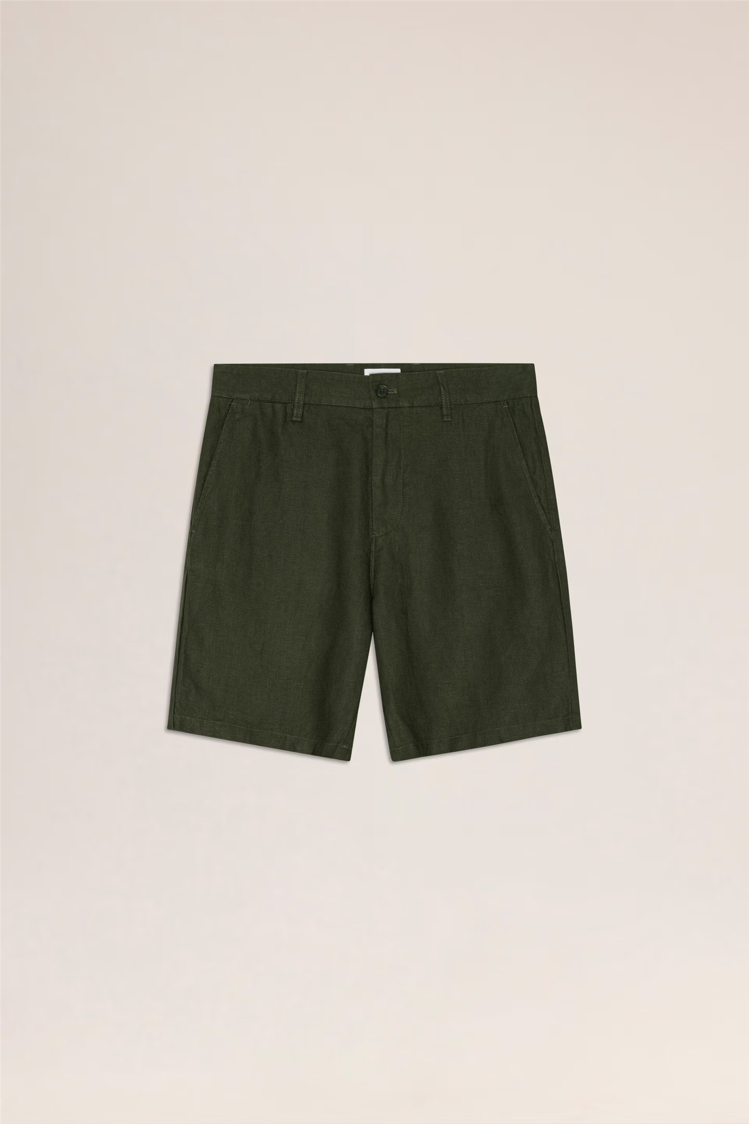 Aden 1454 Linen Shorts Dark Army