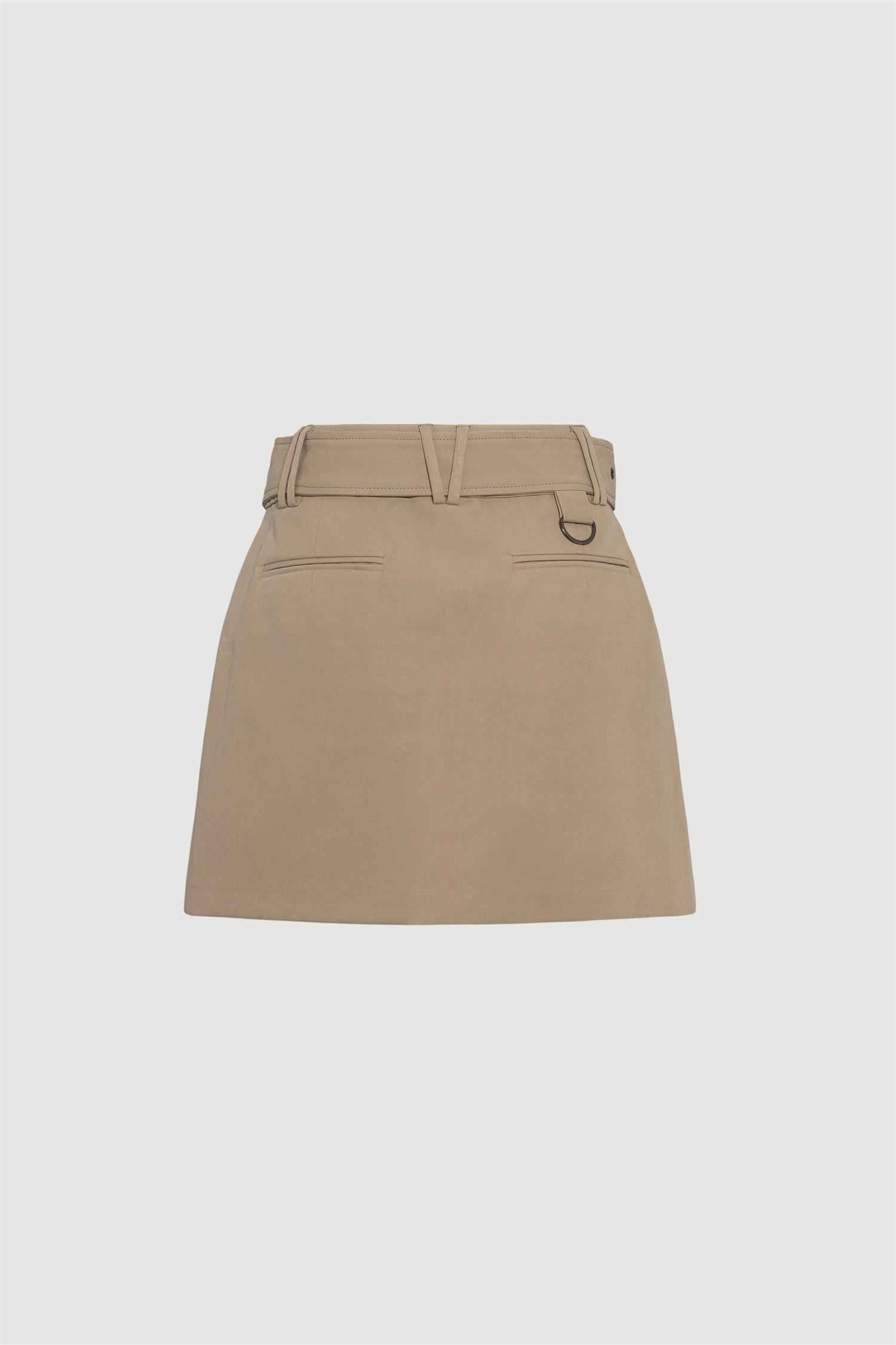 Frogner Cotton Skirt Khaki