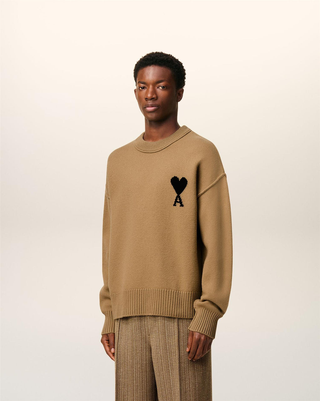 WOOL AMI DE COEUR SWEATER CAMEL